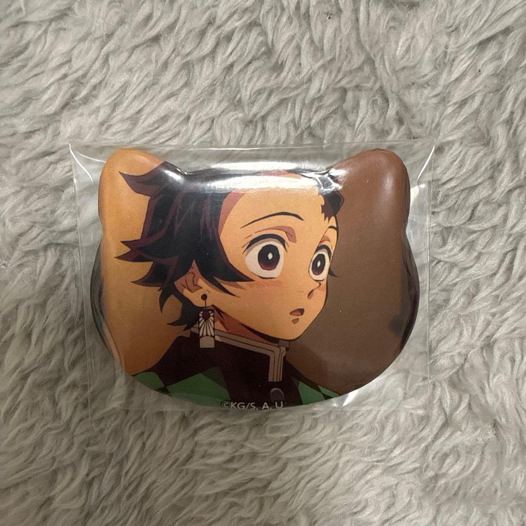 鬼滅の刃　竃門炭治郎　炭治郎　ケモミミ缶バッジ