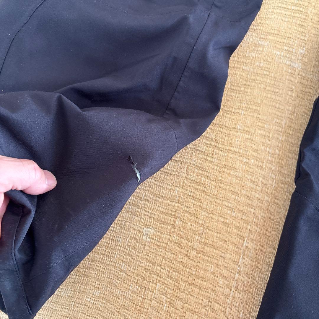 スキーウェア上下　メンズ 黒/黄 フード付き