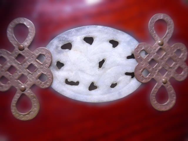 中国上海の伝統工芸　ジュエリーボックス　木製　ヴィンテージ　です