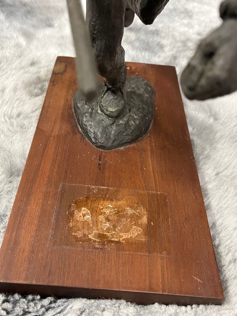 ブロンズ製　置物　彫刻　古美術　骨董　J. Holland