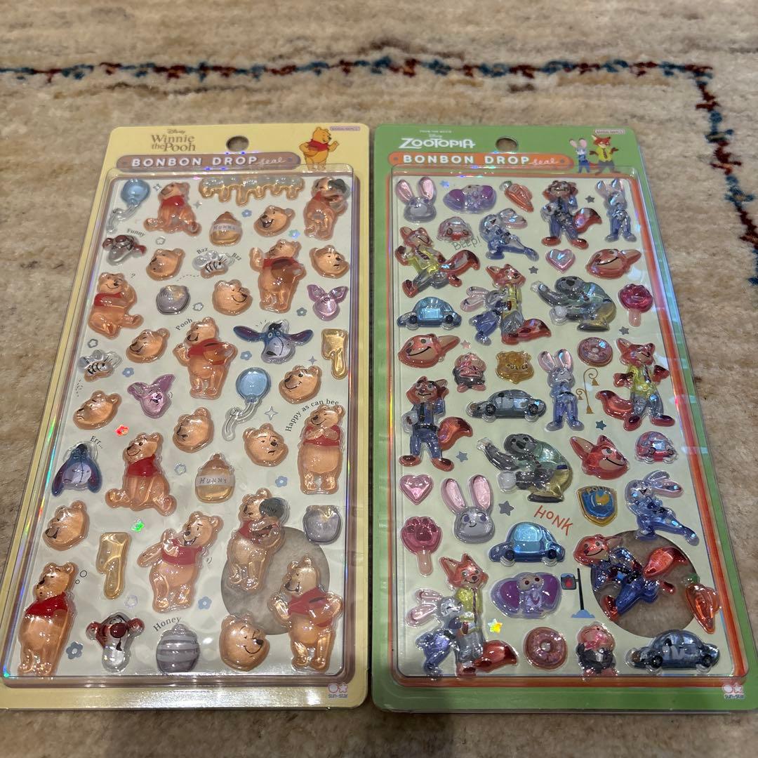 ディズニーボンボンドロップシール6パックセット