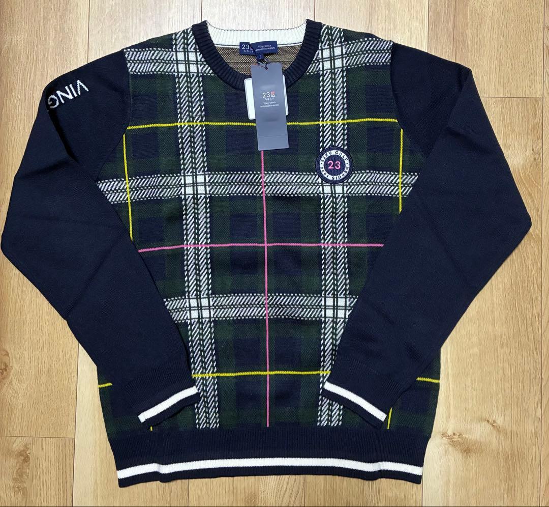 23区ゴルフ長袖ニットセーター婦人レディースM