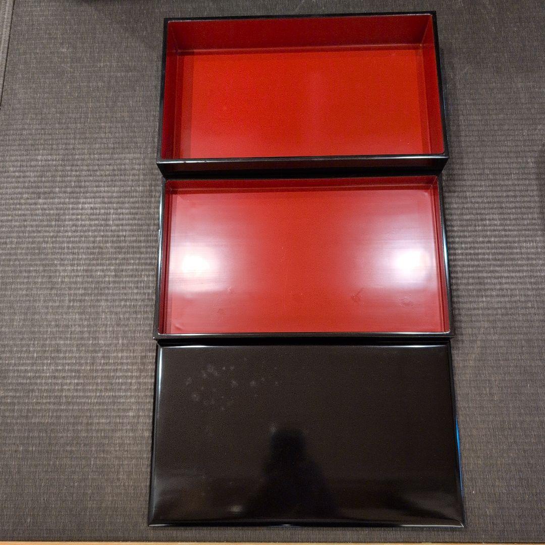 茶道具 野点 漆弁当箱 木製漆水筒（金具） 重箱