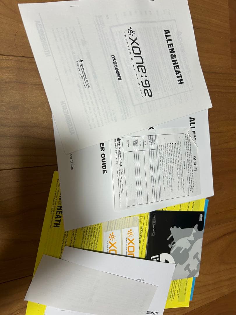 Allen＆Heath xone:92 DJミキサー