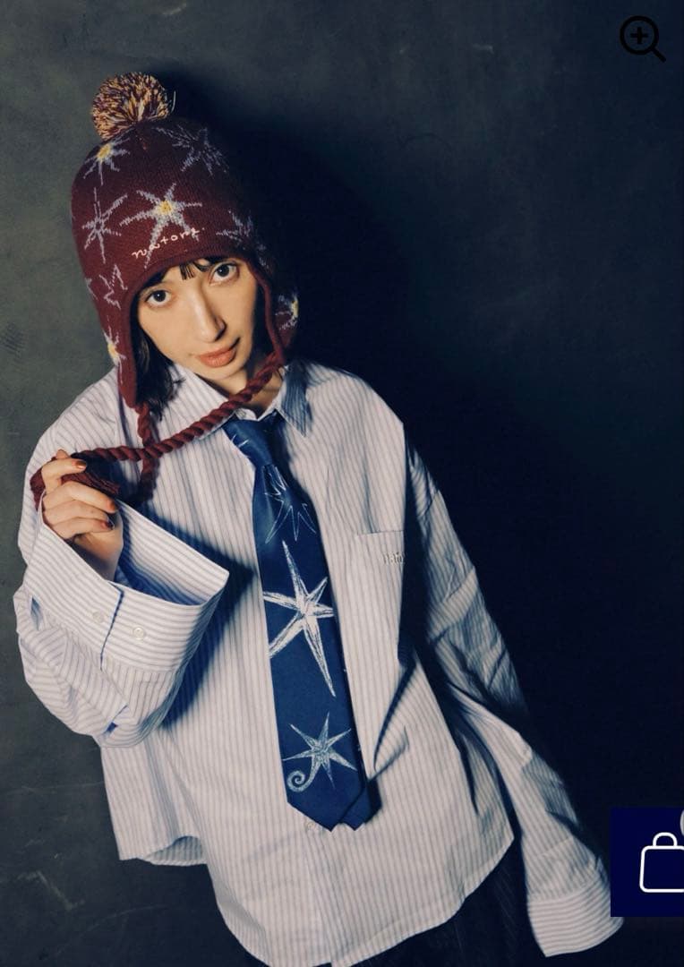 なとり　ストライプシャツ　natorium Stripe-shirt