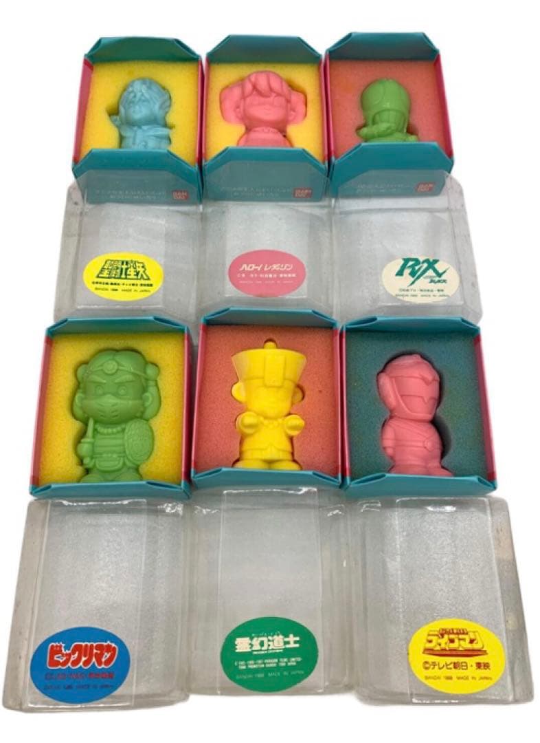 クローバー石鹸 アニメランド キャラクターせっけん 6体セット レトロホビー