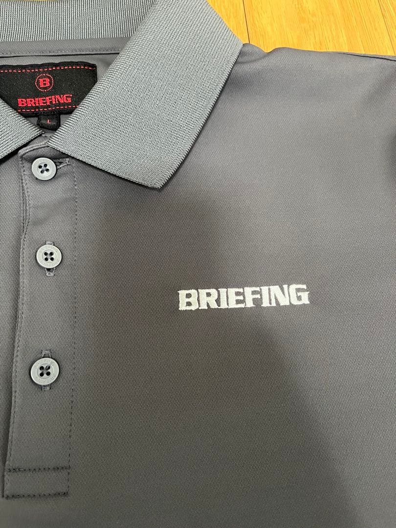 BRIEFING グレー ポロシャツ