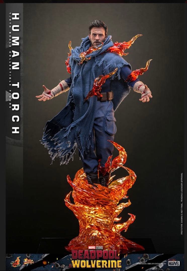 新品ホットトイズ　デッドプール＆ウルヴァリン1/6スケール　ヒューマン・トーチ
