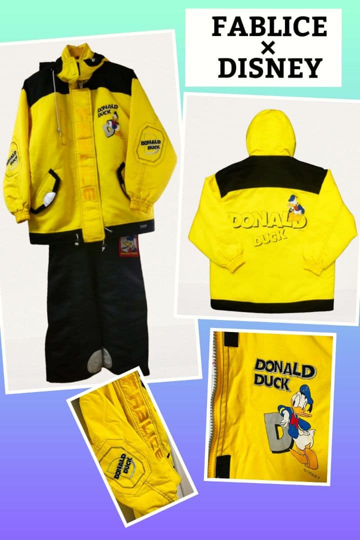 ✰Disney×Fablice✰ドナルドダックスノボー ウェア上下セット✰