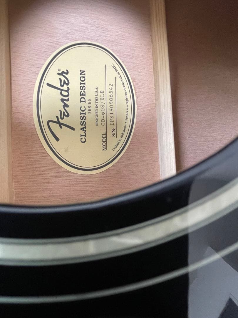 Fender アコースティックギター CD-60S/BLK