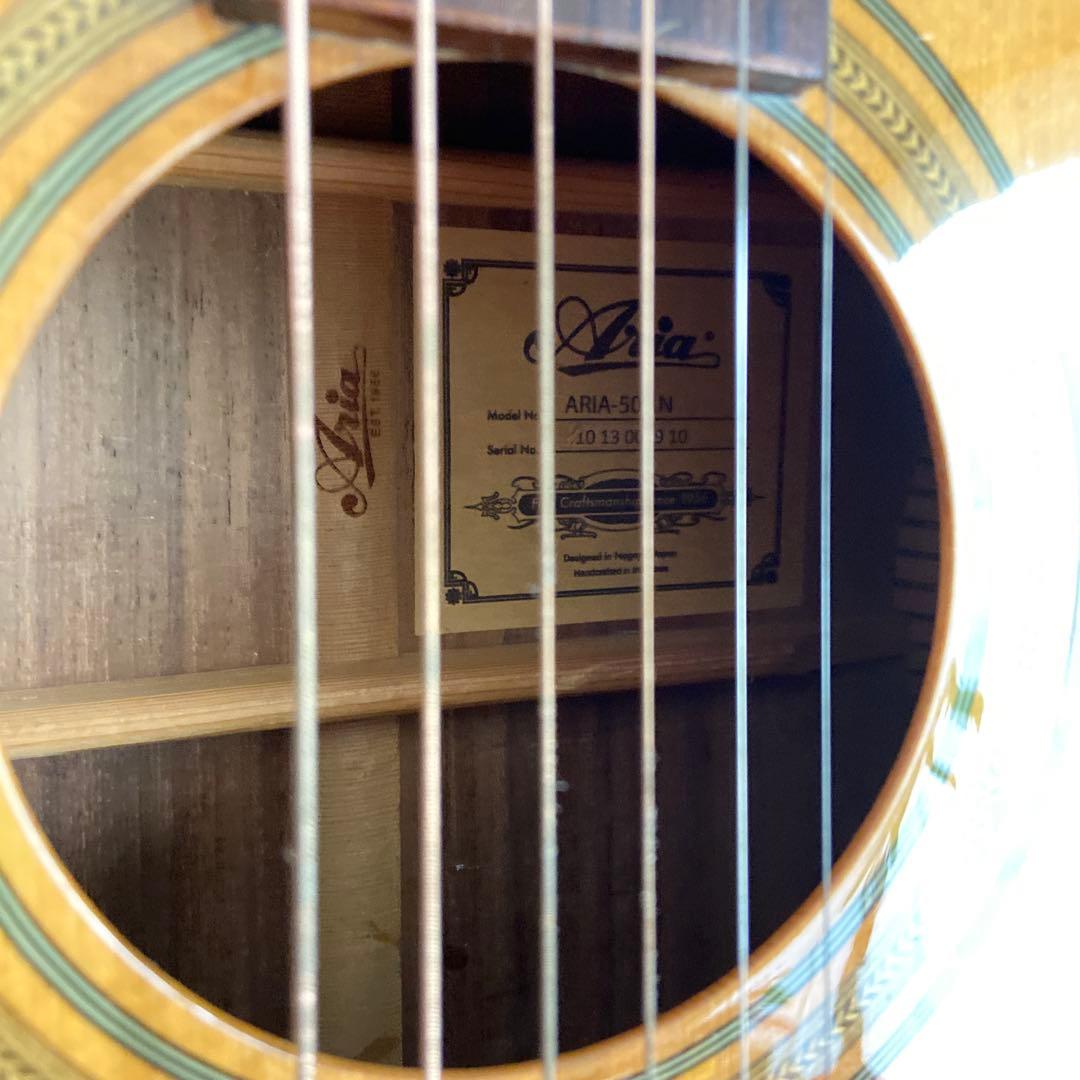 【オール単板 良品】Aria アコースティックギター ARIA-505N
