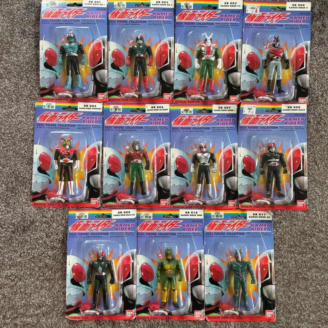 【仮面ライダー リアルフィギュアコレクション】11体セット　バンダイアジア