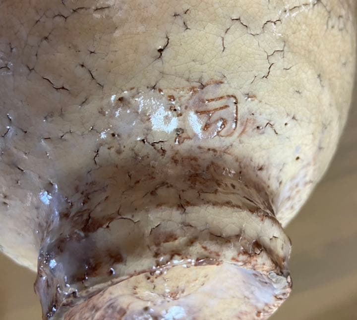 萩焼茶碗　唐泊山　喜村晧司造　M223