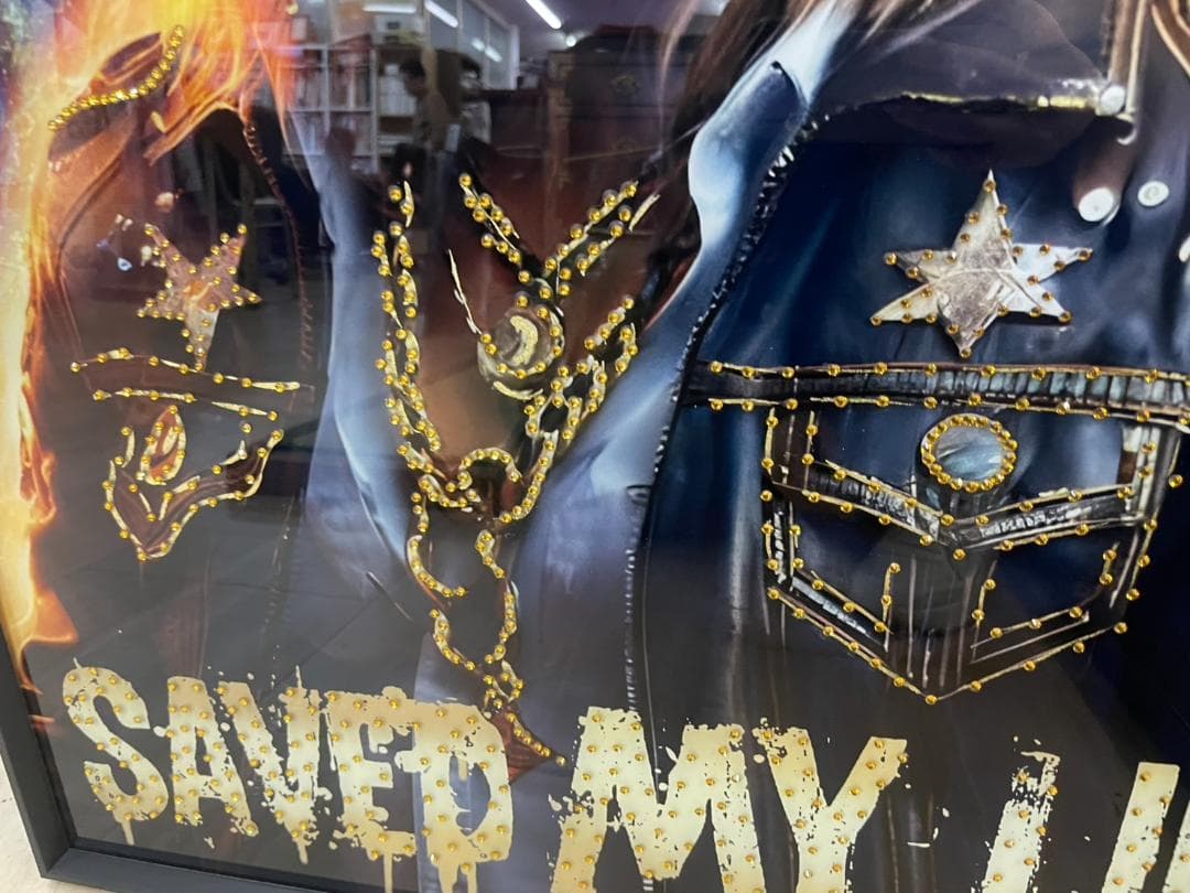 ストーン　アートパネル　ライオン　マフィア　壁掛け　パネル　アート　絵　絵画