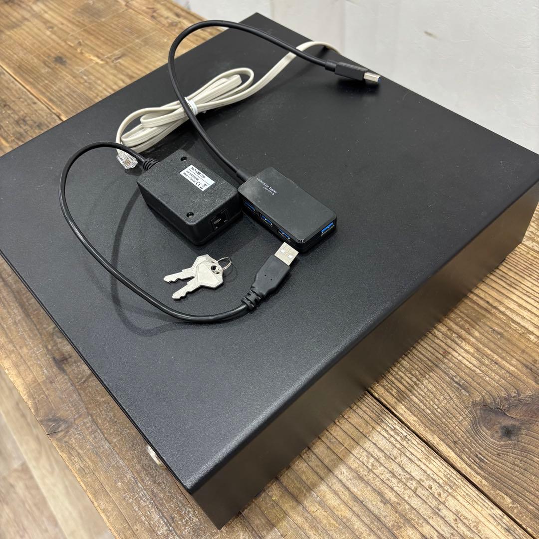 美品 店舗用品ビジコムプリンター接続式キャッシュドロワーDKD-USB COV