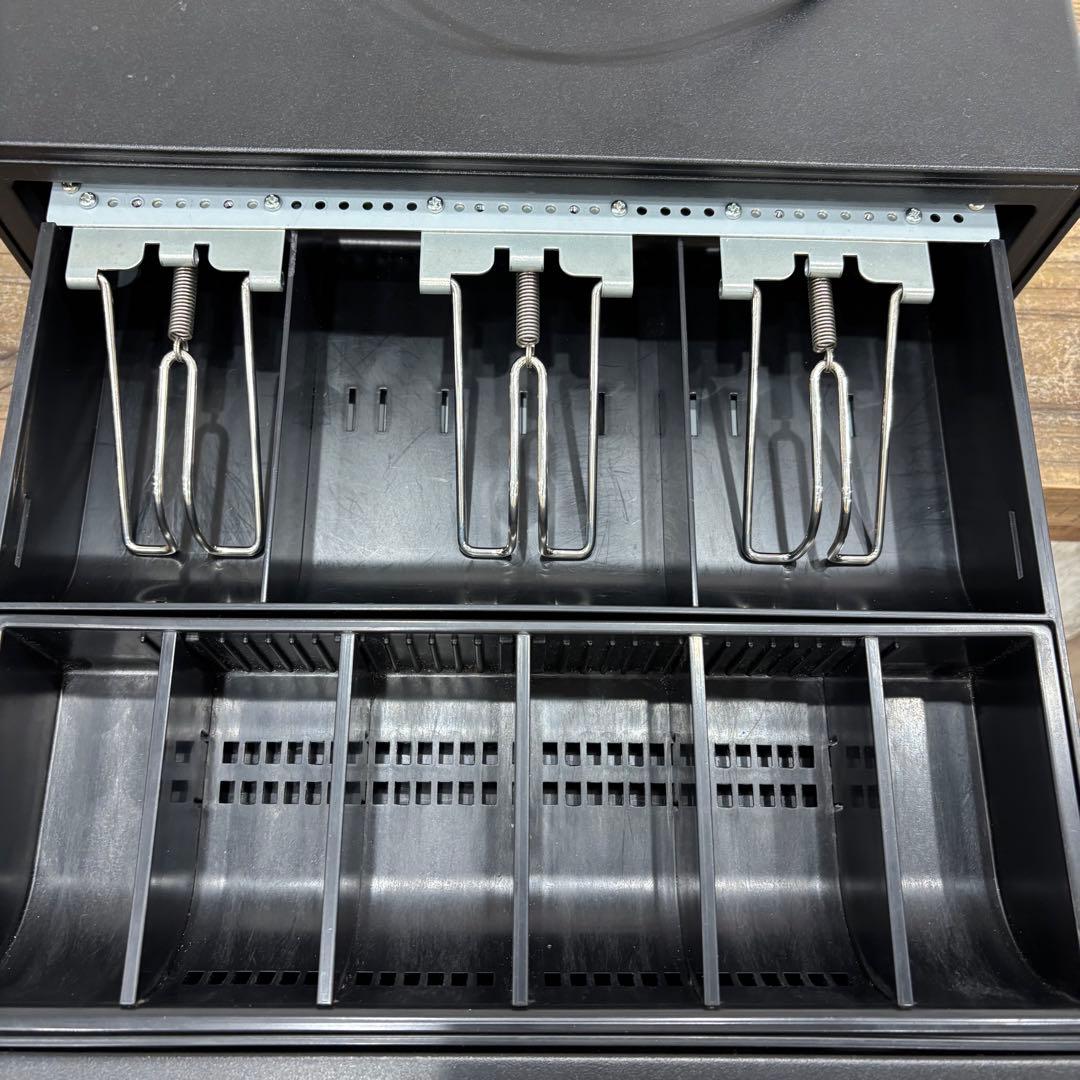 美品 店舗用品ビジコムプリンター接続式キャッシュドロワーDKD-USB COV