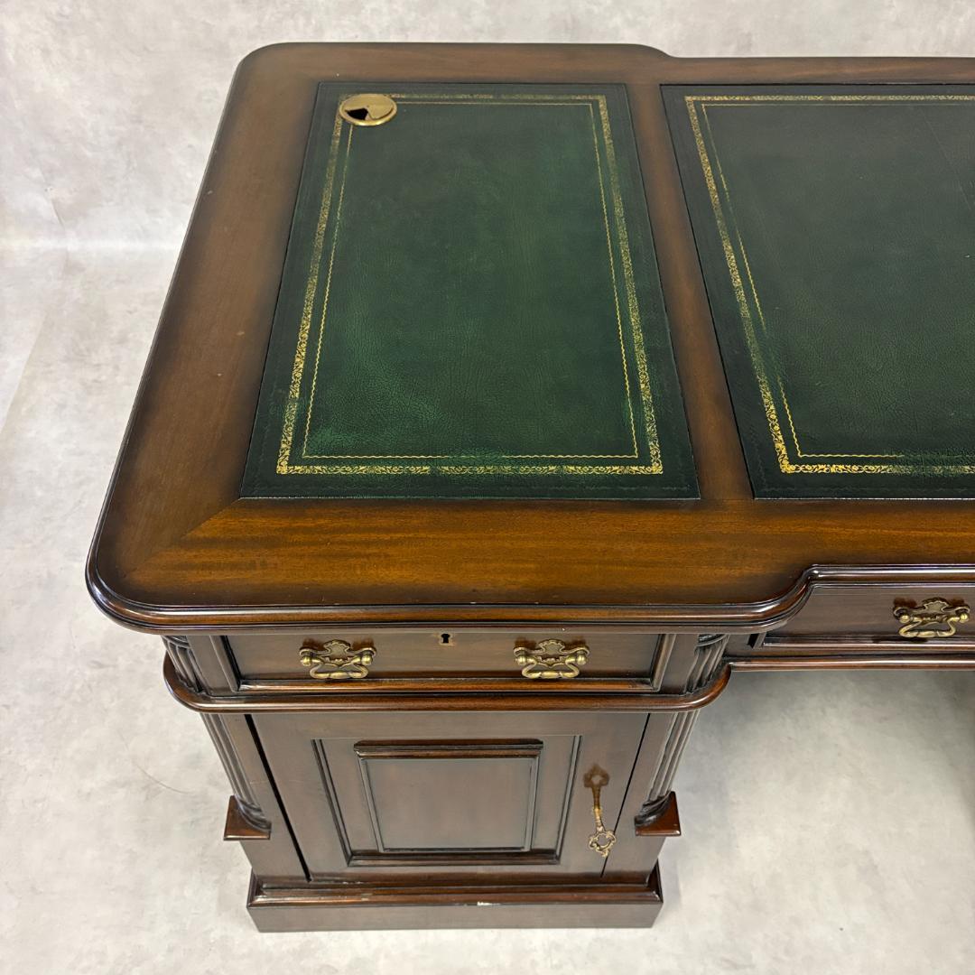 プレジデントデスク 両袖 デスク　アンティーク マホガニー 社長デスク