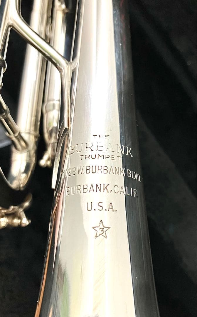 【楽器店調整済】 BURBANKバーバンクトランペット 3☆ML カンスタル