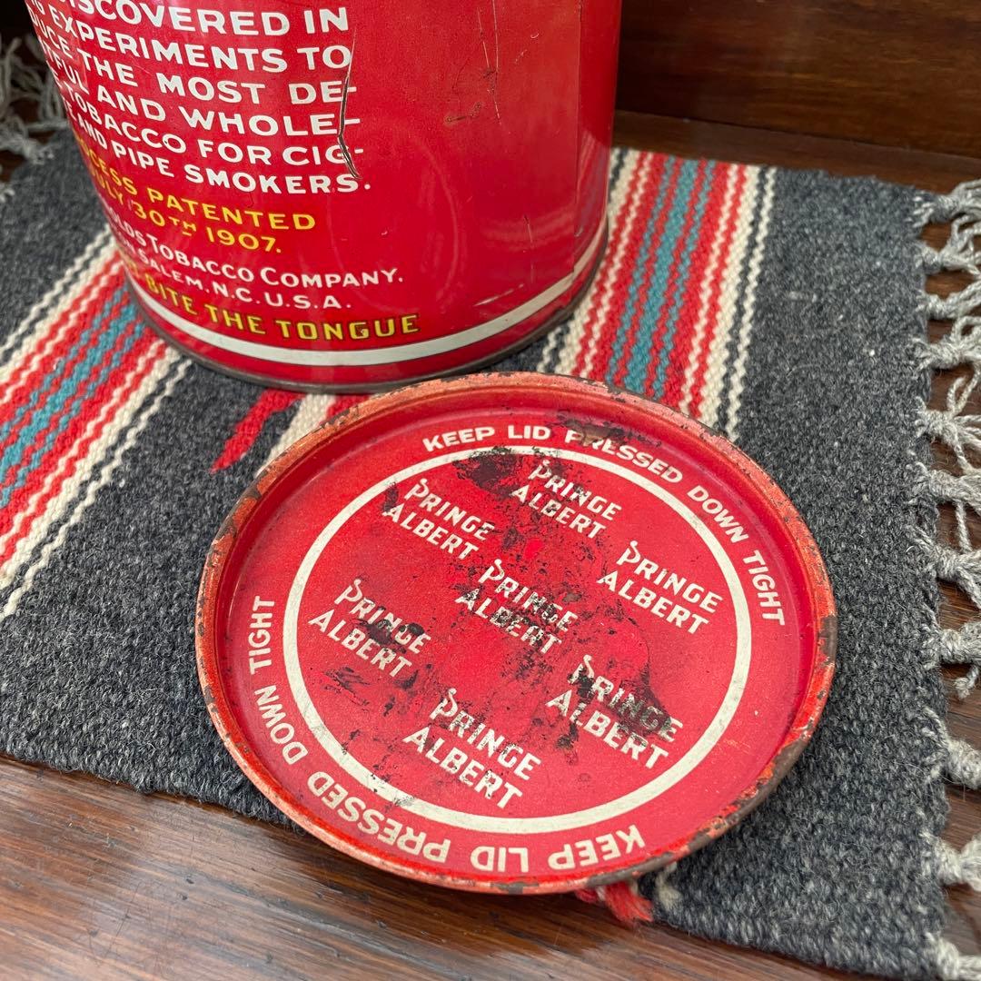 希少品！40s〜50s タバコ缶　アメリカンアンティーク　USAヴィンテージ雑貨