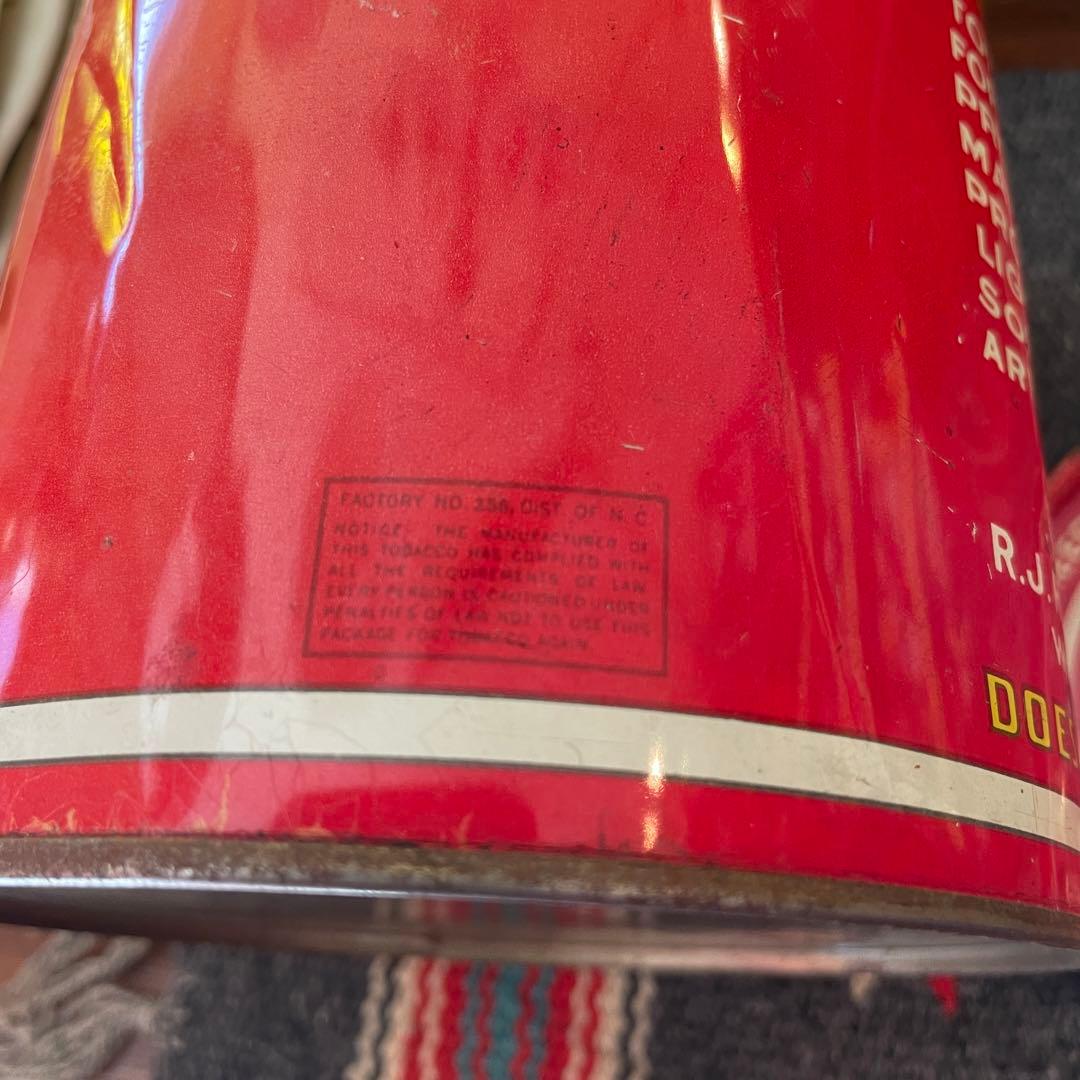 希少品！40s〜50s タバコ缶　アメリカンアンティーク　USAヴィンテージ雑貨