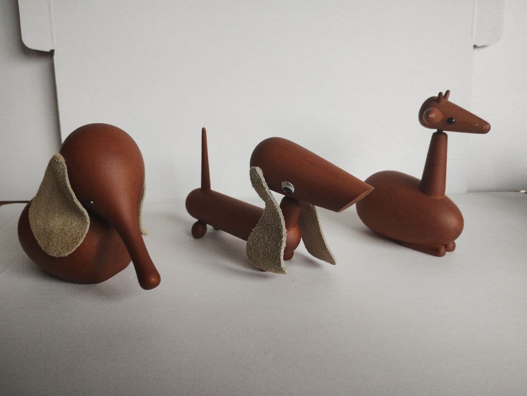 木彫りの動物たち