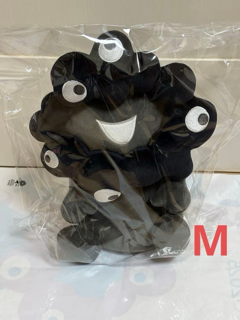 ミャクミャク　お手玉風ぬいぐるみ　黒　Mサイズ　黒ミャクミャク　大阪関西万博