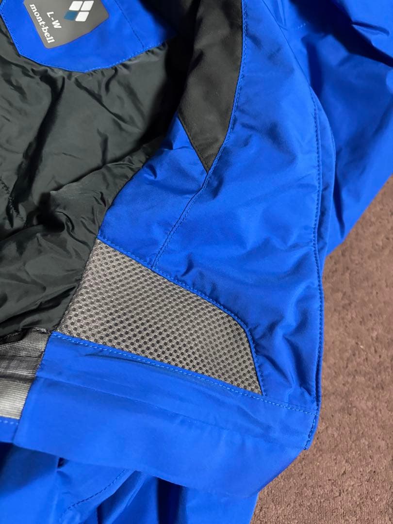 モンベル ドロワッドパーカ メンズ L 青　ゴアテックス 登山 スノボウェア上下