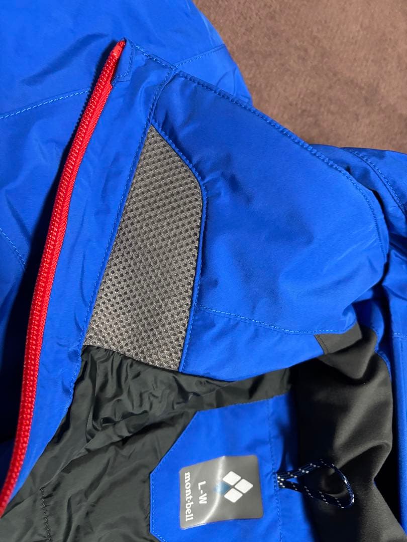 モンベル ドロワッドパーカ メンズ L 青　ゴアテックス 登山 スノボウェア上下