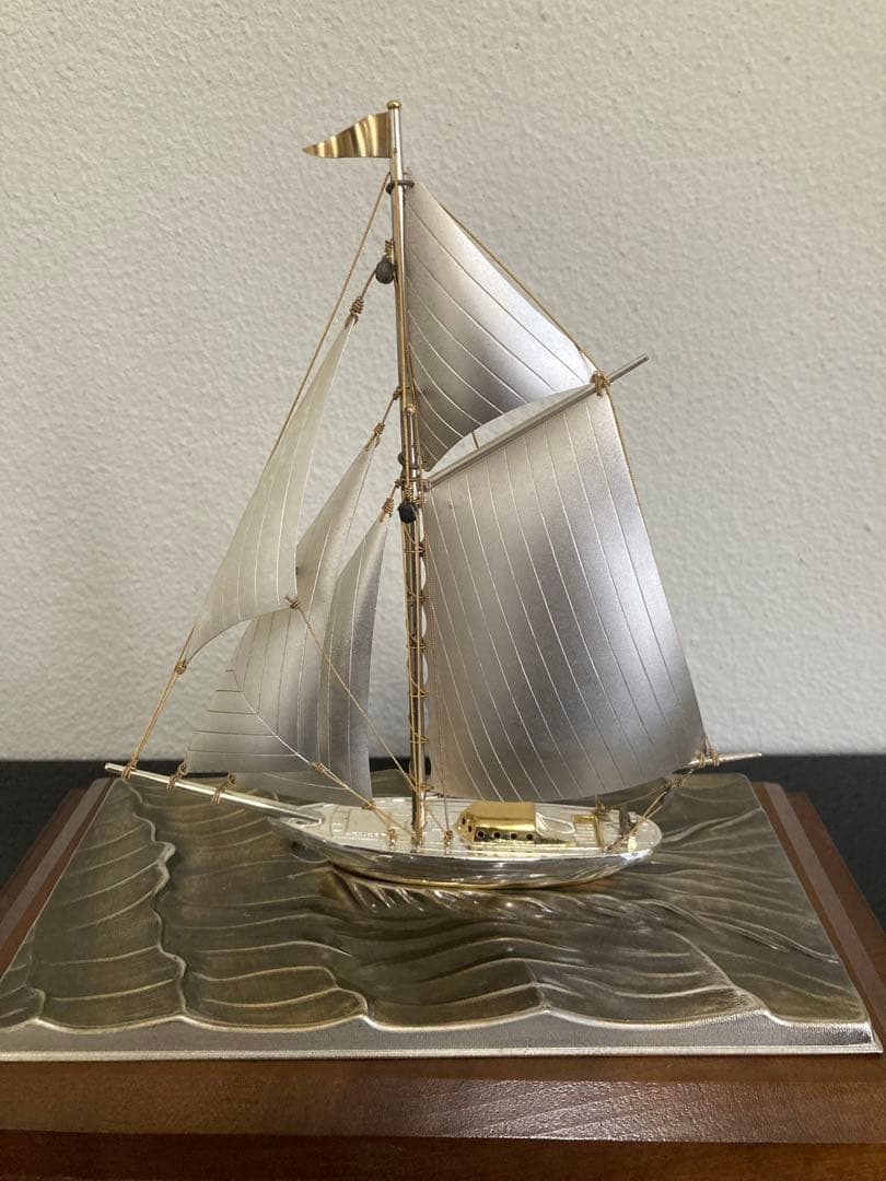 関工芸　銀製 ヨット 帆船模型 STERLING 960 SEKI 刻印