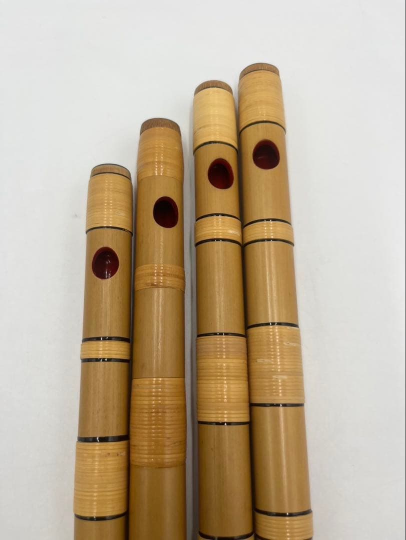 篠笛　獅子田　紫山　竹水　横笛　4本まとめ