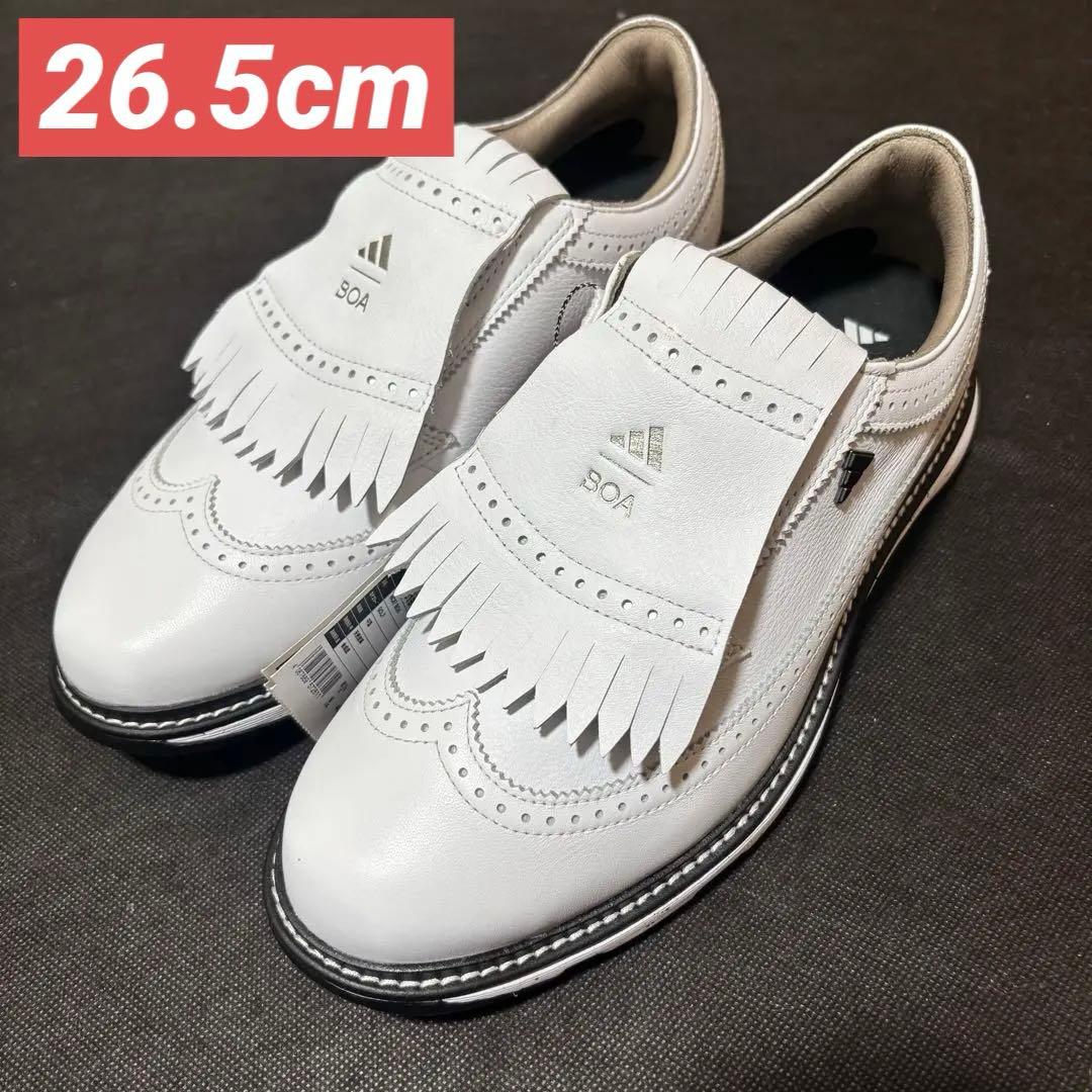 新品 26.5cm adidas Golf MC87 BOA ゴルフシューズ 白