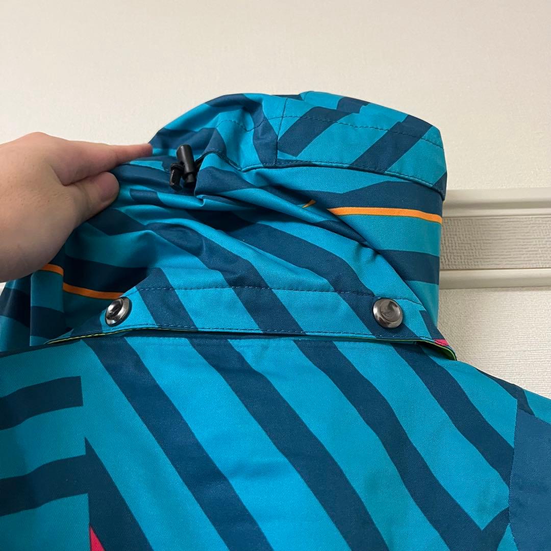 【訳あり】Mizuno スキーウェア 青/ストライプ セットアップ