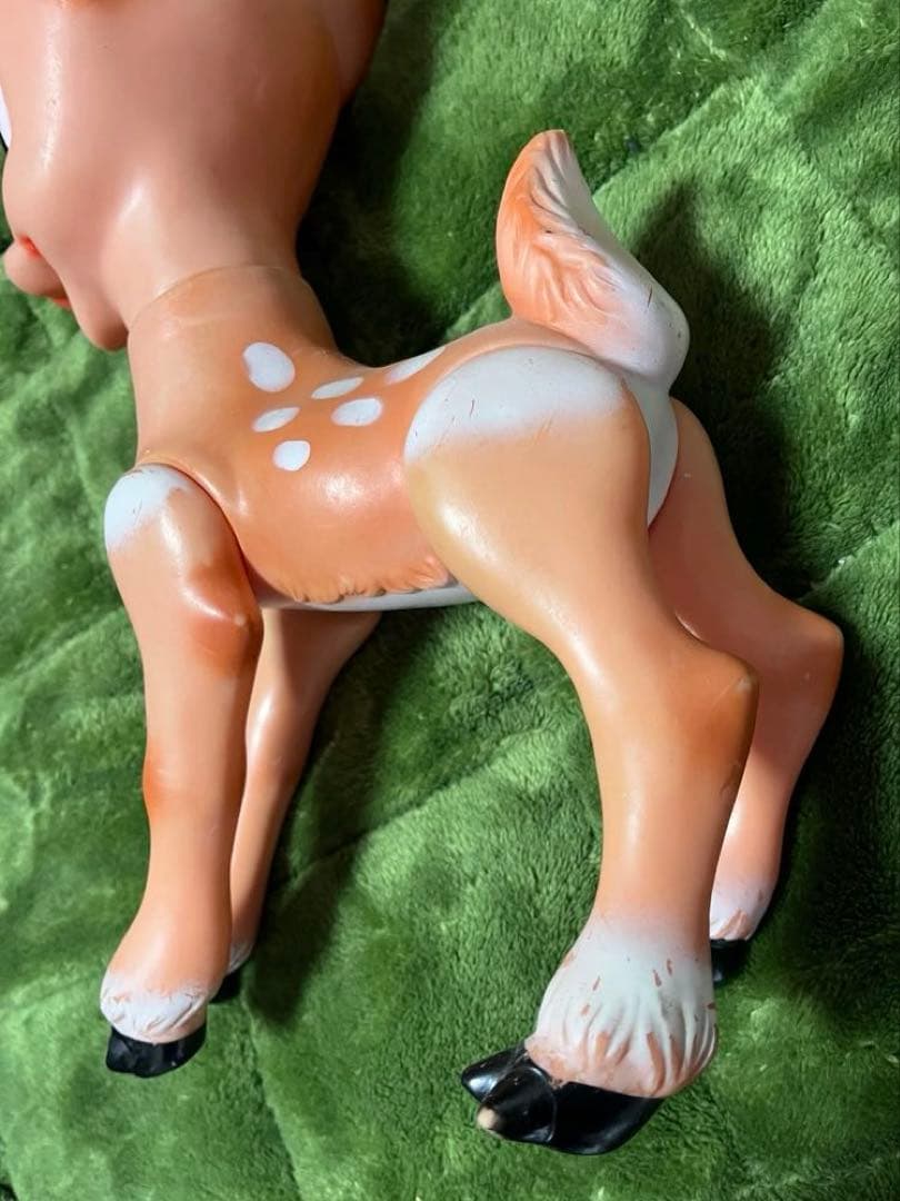 バンビ子鹿のソフビ　大きめ　昭和レトロ