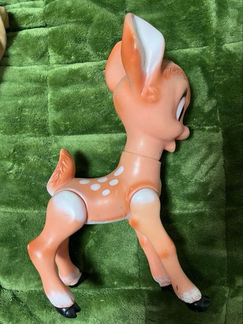 バンビ子鹿のソフビ　大きめ　昭和レトロ
