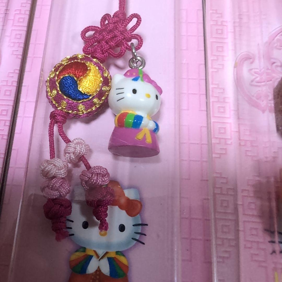 韓国限定 ハローキティ ストラップ 4個セット