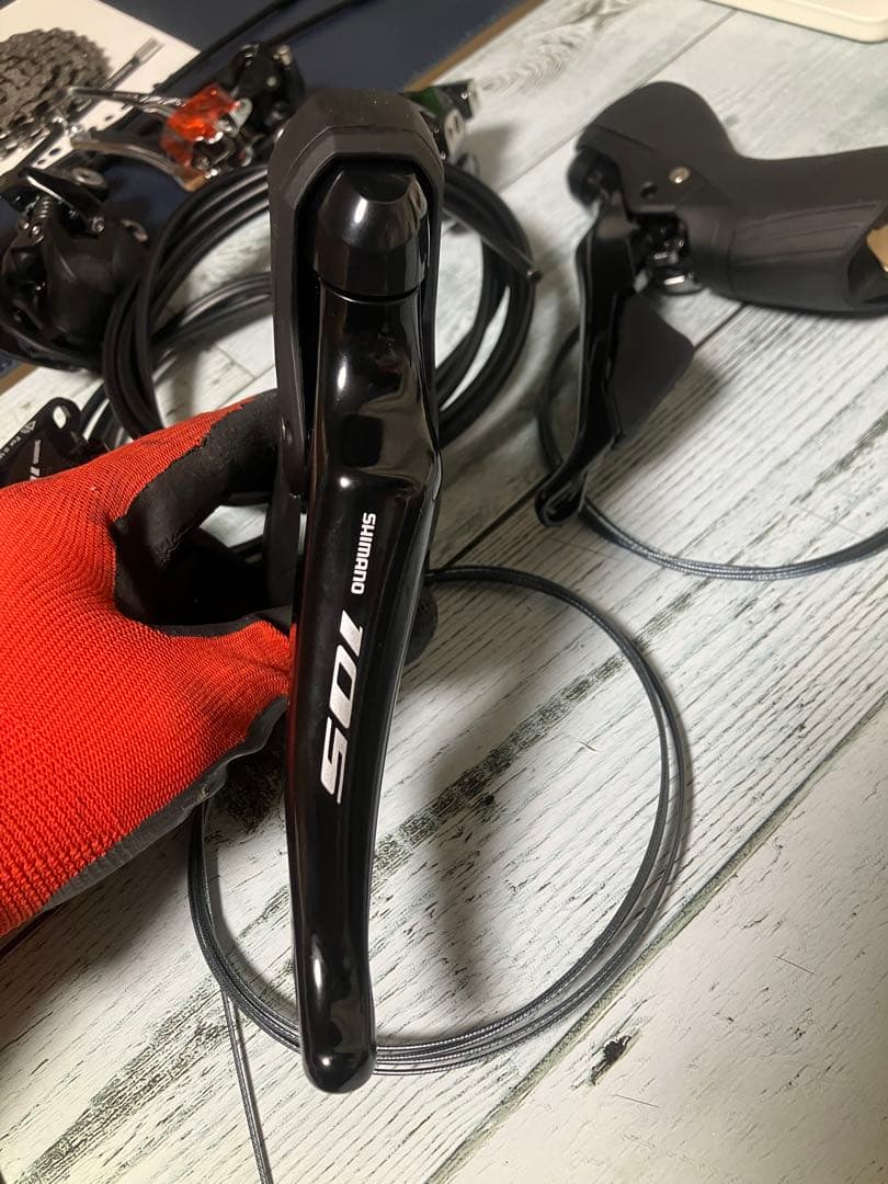 未使用　シマノ　105 r7000 クランク、スプロケなし