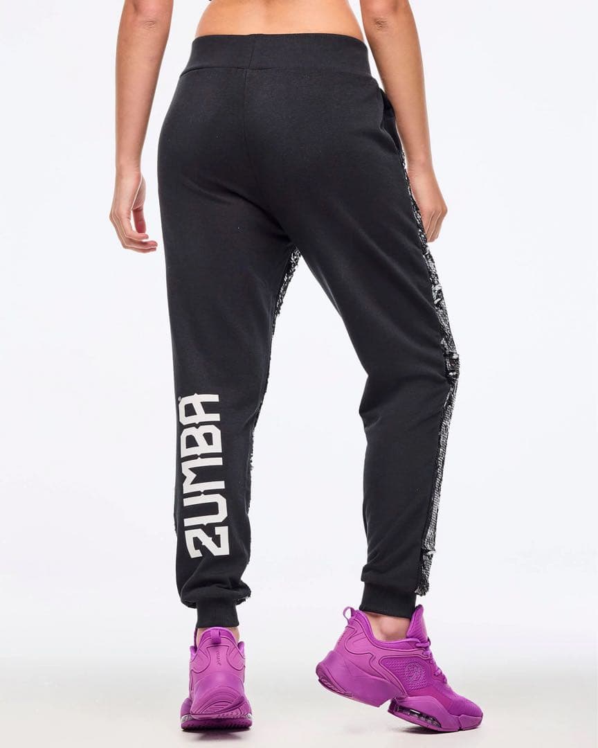 新品　正規品　ズンバ　M スパンコール　ジョガー　パンツ