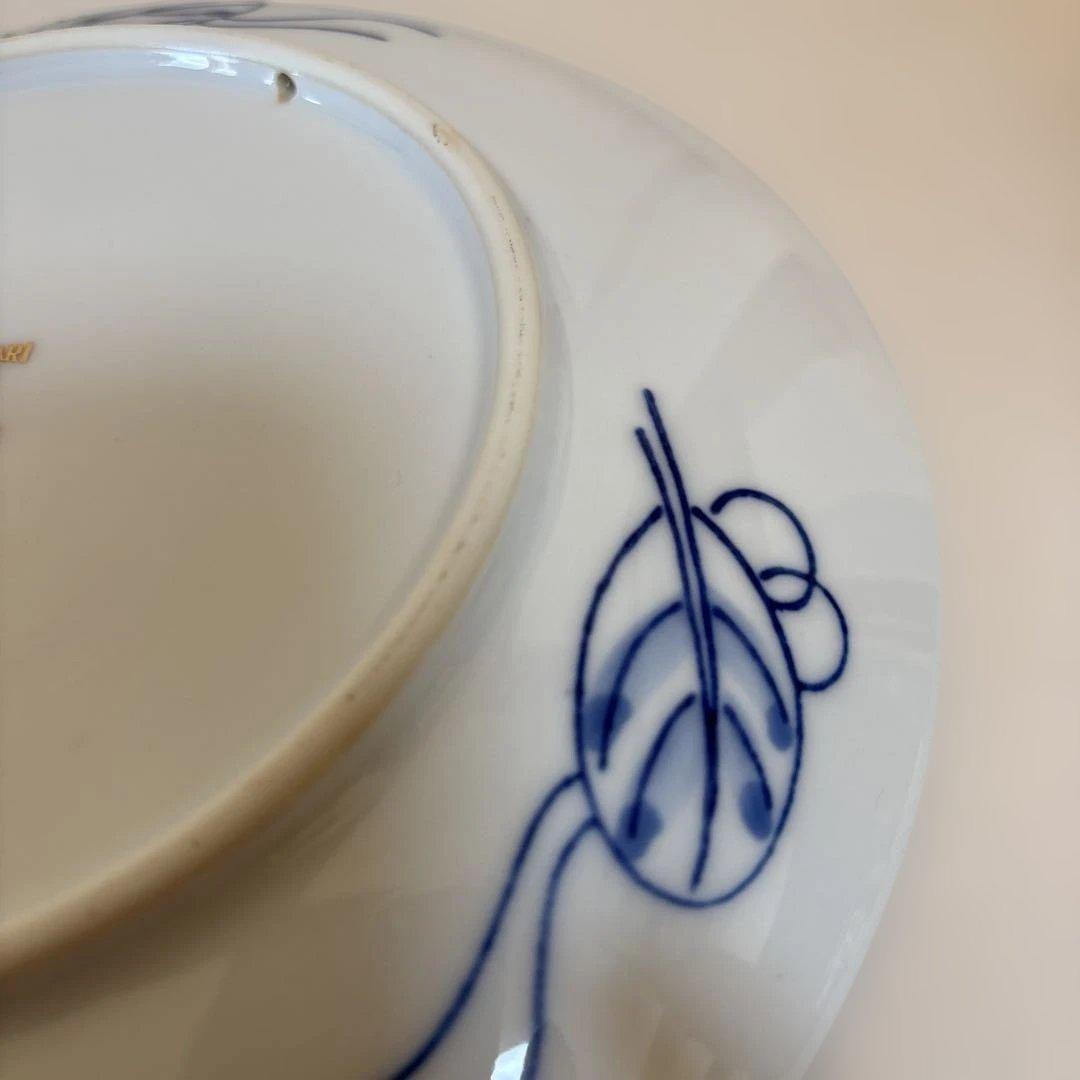 未使用　GOLD IMARI (弥左衛門) 中皿　壁掛け飾り皿　21.5cm