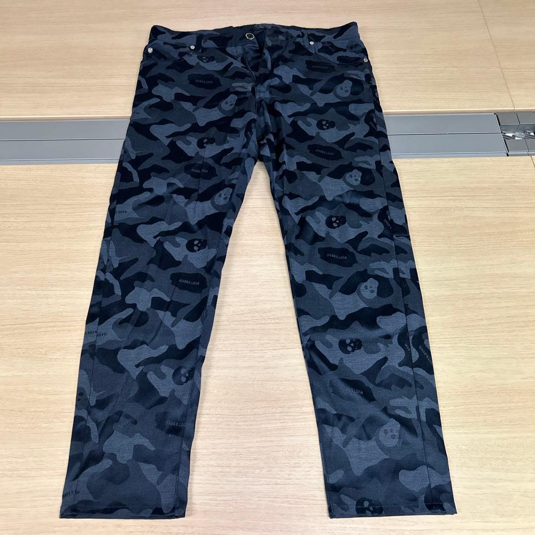 MARK & LONA スカル柄迷彩パンツ サイズ50