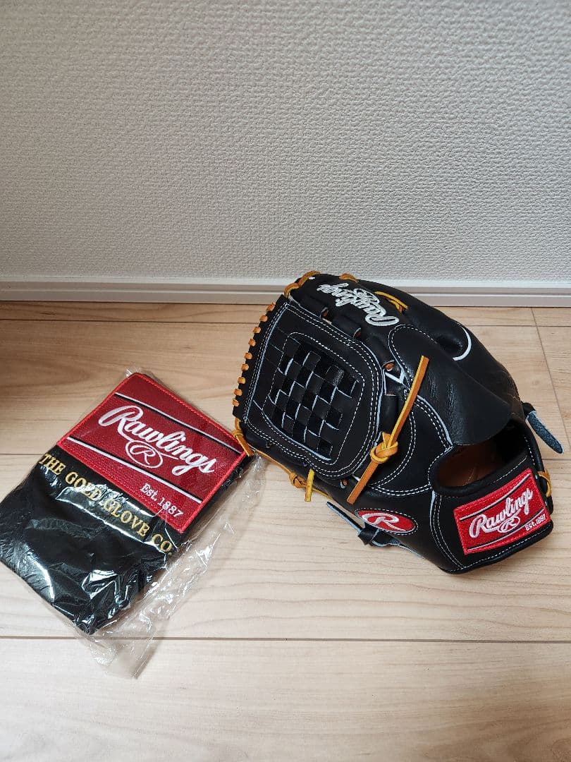 Rawlings 黒 軟式グローブ　投手　左