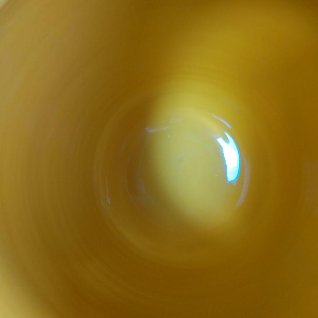 イ471 皆具『粟田焼　岡田佳山』『黄交趾　松唐草　皆具　共箱』茶道具