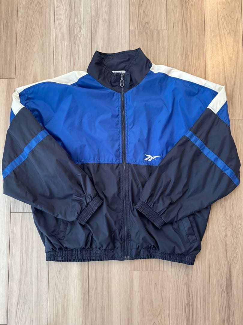 メンズ　Reebok XLジャケット 黒/青/白