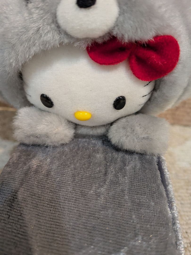 北海道限定　ハローキティ　ギンギツネ　ぬいぐるみ2004年　ぬいぐるみ小物入れ