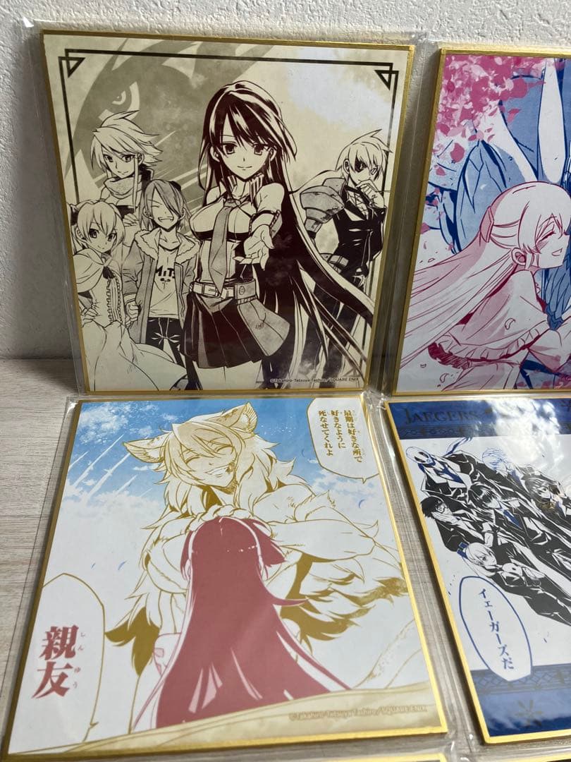 アカメが斬る！　推しちゃれ　色紙　10種セット　エスデス　アカメ