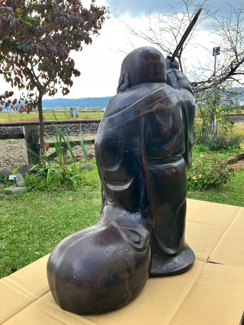 再度値下げ　迫力ある布袋 51cm 19kg ビンテージ　レトロ パワースポット