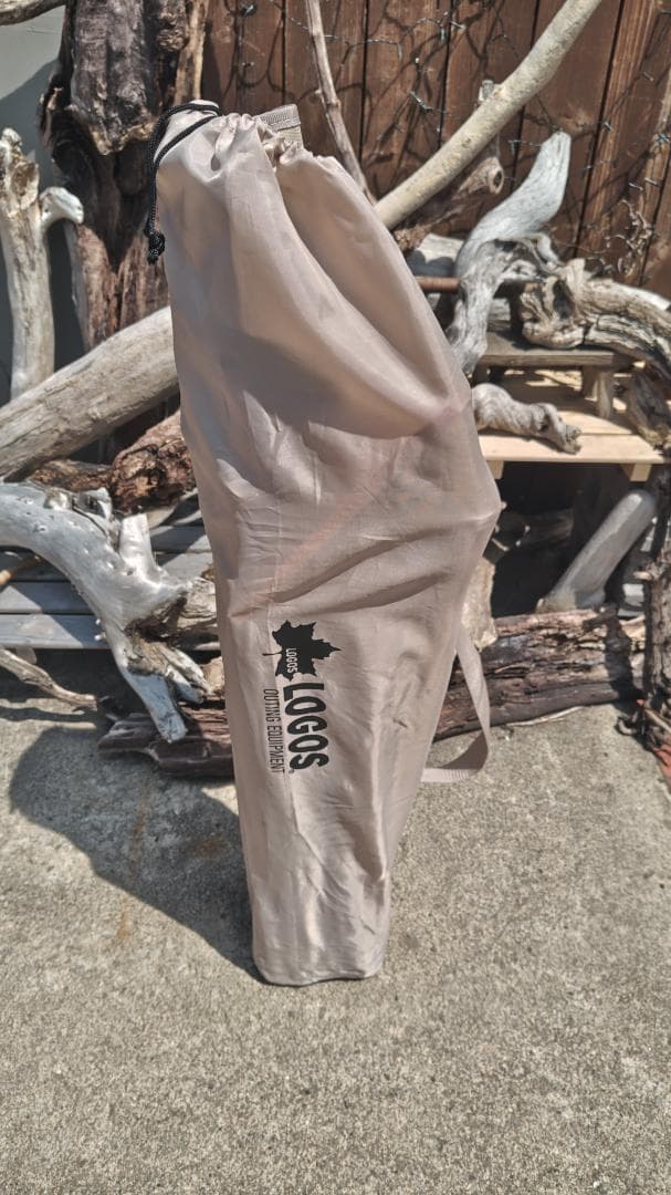 LOGOS 折りたたみチェア ベージュ ダイニングマスターチェア　美品　２脚