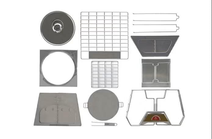 LOGOS THE KAMADOと専用遮温カバーの焚き火台セット