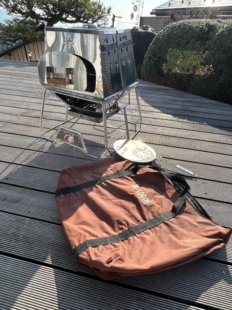 LOGOS THE KAMADOと専用遮温カバーの焚き火台セット