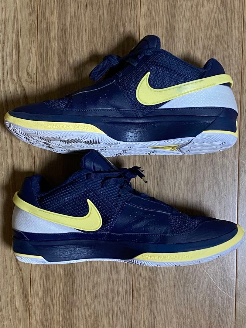 JA 1 Nike バスケットボールシューズ ネイビー/イエロー