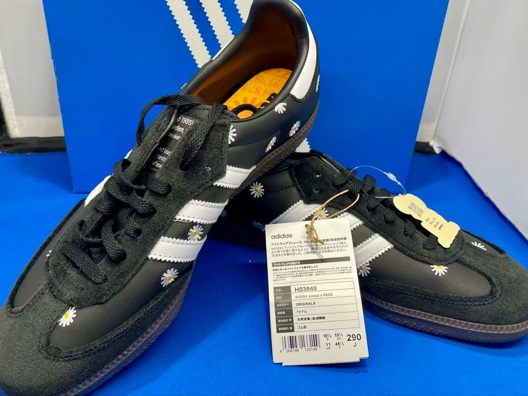 adidas FACE STUDIO シューズ 黒/白 花柄